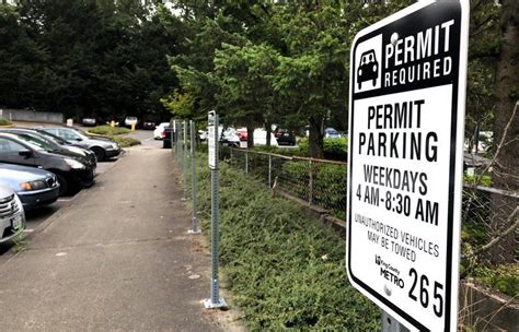 Paid parking permits coming to 10 busy Metro park-and-ride lots | The Seattle Times