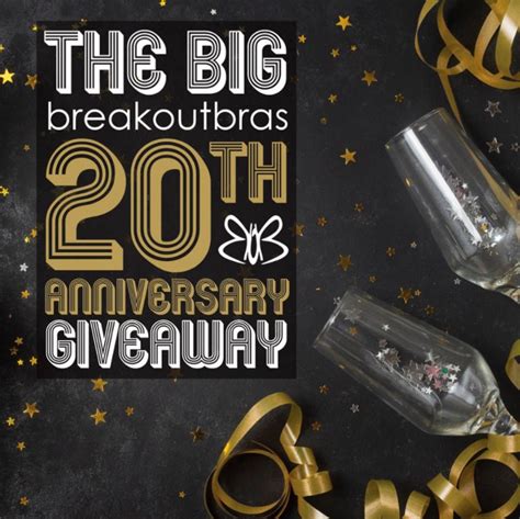 Breakout Bras 20th Anniversary Giveaway - Freebie Alley