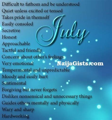 Amazing facts about july borns personality traits 10 things to expect when in a relationship ...