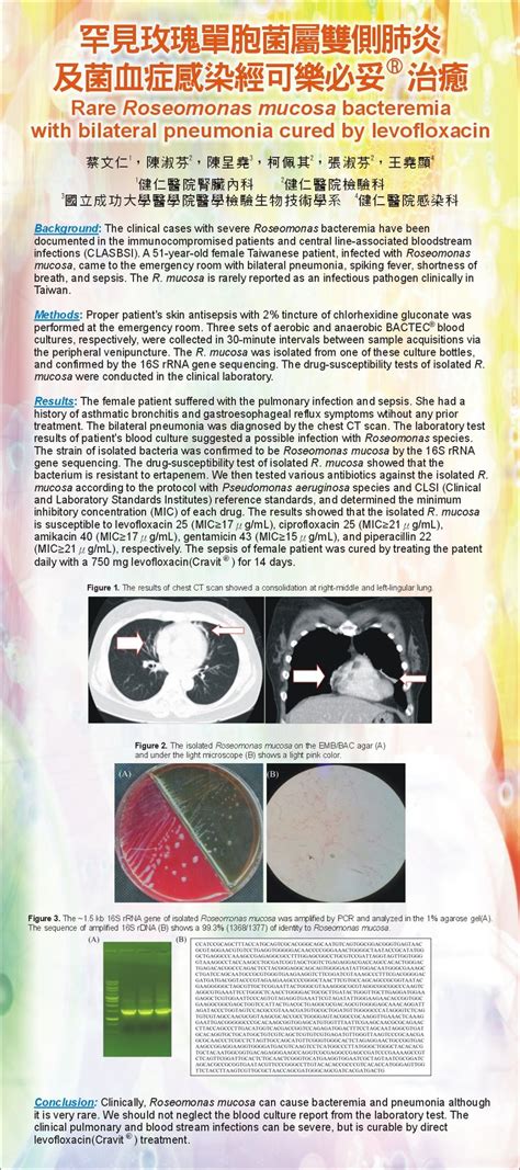 (PDF) Rare Roseomonas mucosa bacteremia with bilateral pneumonia cured by Levofloxacin®