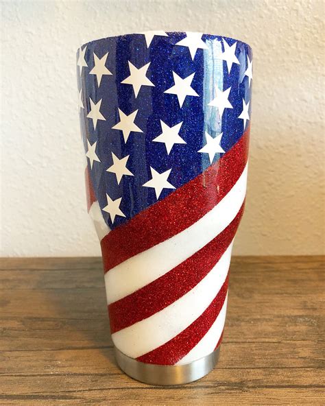 American Flag Tumbler by True2YouCreation on Etsy https://www.etsy.com/listing/605742500 ...