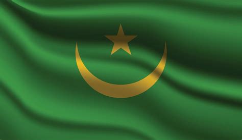 Mauritania Realistic Modern Flag Design 3810743 Vector Art at Vecteezy