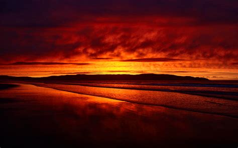 Download Tropical Sea Beach Horizon Nature Sunset HD Wallpaper