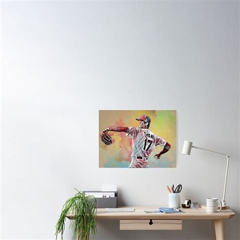 "Shohei Ohtani Portrait" Poster for Sale by oliverkunovski | Redbubble