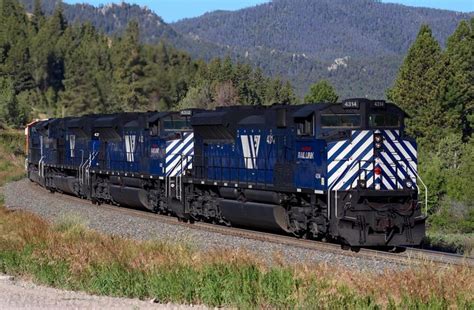 Montana Rail Link, EMD SD70ACe diesel locomotive MRL 4314 in Helena ...