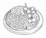 Free 🧇 Waffles coloring Pages – Coloring Corner sketch template
