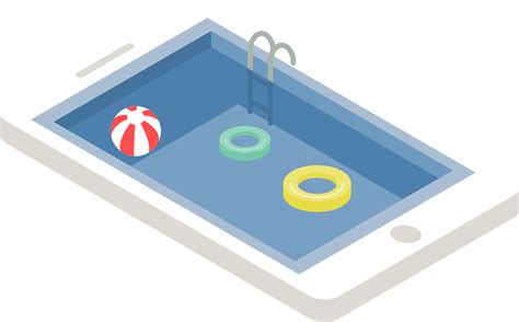 Download Smartphone, Swimming Pool, Relax. Royalty-Free Vector Graphic ...