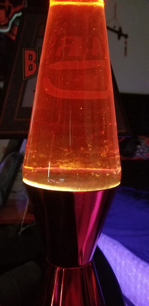 Just got this lava lamp from spencers and the light is like shooting up ...