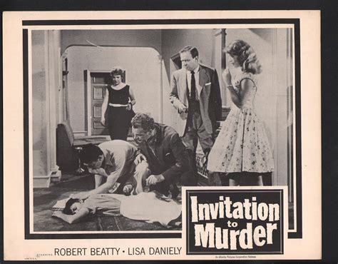 Amazon.com: MOVIE POSTER: Invitation to Murder Lobby Card-Robert Beatty, Lisa Daniely, and Olga ...