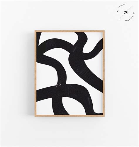 Abstract Lines Black and White Art Modern Printable Art - Etsy