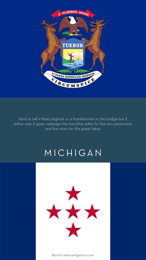 Michigan Flag Redesign | Michigan flag, Creative agency, Flag