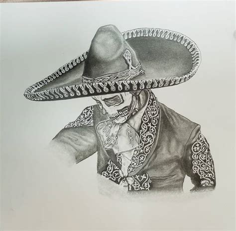 The Mexican Day Of The Dead Drawing by Willy Fournier | Saatchi Art