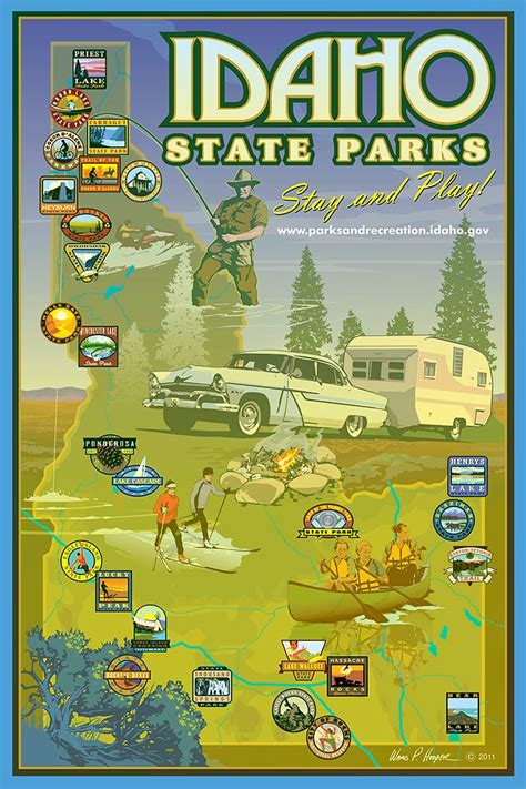 Lake Walcott State Park | Department of Parks and Recreation Castle Rock State Park, Old Poster ...