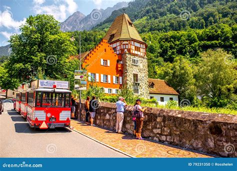 Red house in Liechtenstein editorial image. Image of owned - 79231350