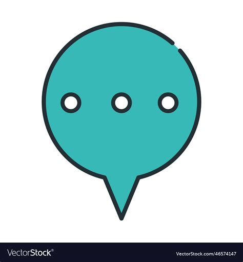 Chat bubble icon Royalty Free Vector Image - VectorStock