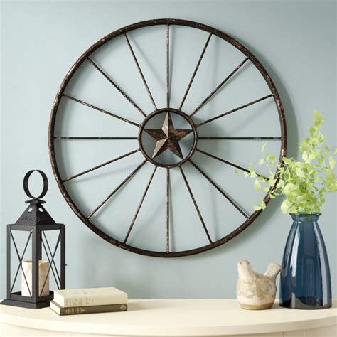 Millwood Pines Rustic Wagon Wheel Wall Decor & Reviews | Wayfair