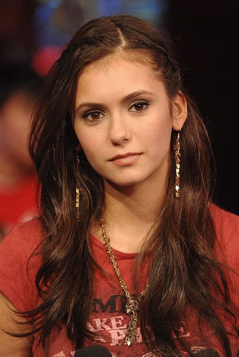 Actress Nina Dobrev visits MTV's "TRL" at MTV studios on August 11 ...