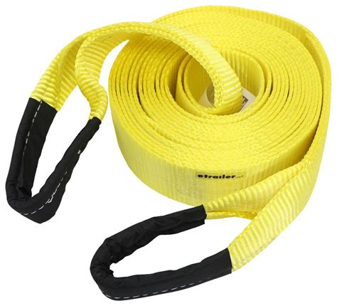 SmartStraps Heavy-Duty Recovery Strap w/ Reinforced Loop Ends - 3" x 30' - 7,500 lbs SmartStraps ...