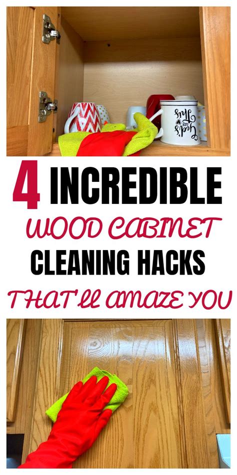 4 INCREDIBLE WOOD CABINET CLEANING HACKS YOU SHOULD START USING | Cleaning wood cabinets ...