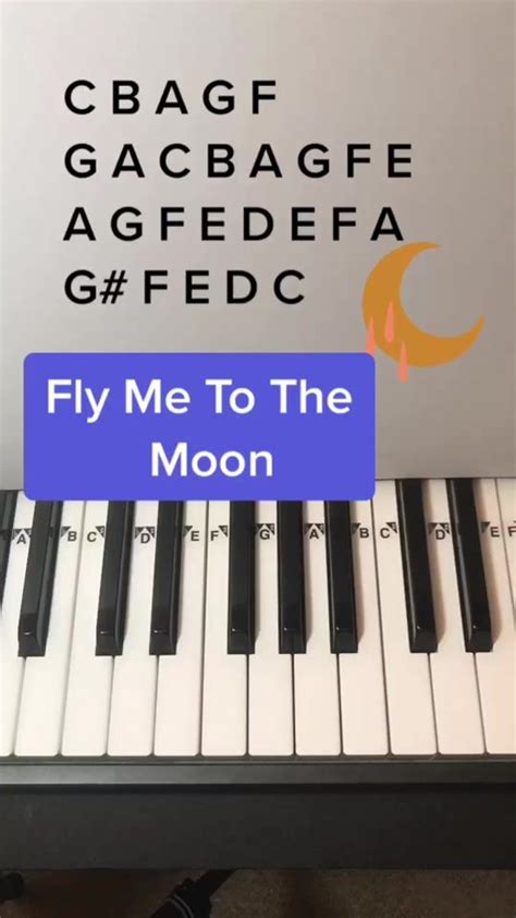 Can you sing Fly Me To The Moon 🌙 #Piano #flymetothemoon Piano Tutorial ...