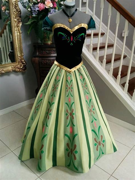 Anna Frozen Coronation Dress Adult Costume. | Etsy