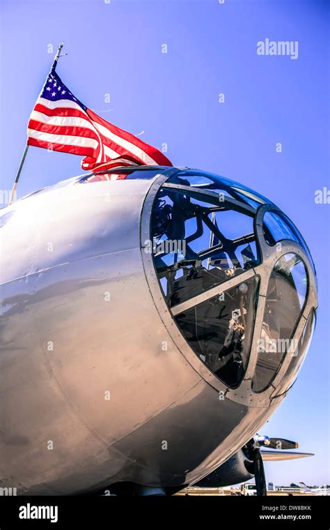 A Boeing B29 Superfortress cockpit and forward position Stock Photo - Alamy