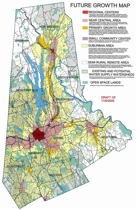 Danbury Regional Growth Map - Danbury CT US • mappery