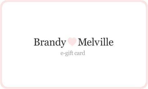 Brandy Melville E-Gift Card | Egift card, Brandy melville, Gift card