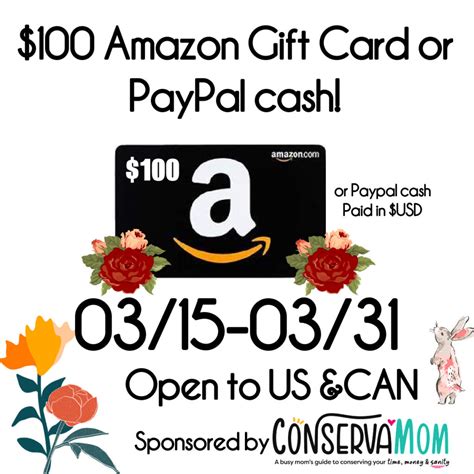 Enter to Win a $100 Amazon Gift Card or Paypal Cash - Ice Cream n Sticky Fingers
