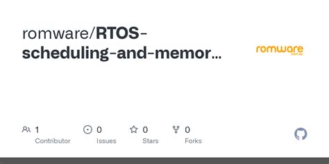 GitHub - romware/RTOS-scheduling-and-memory-management