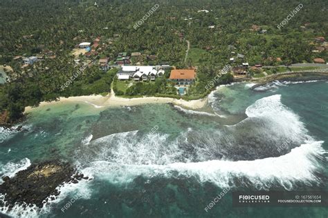 Aerial view of coastline — background, fresh - Stock Photo | #167561654