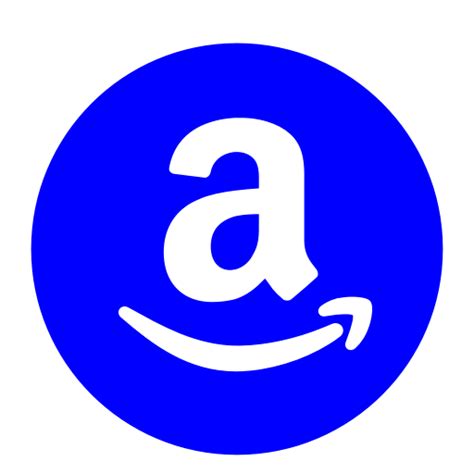 Ícone da Amazon (símbolo do logotipo png) azul