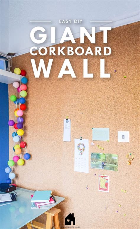 DIY Corkboard Wall | The Best Way To Keep Your Home Organised