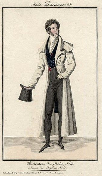 Observateur des Modes n. 96 c. 1820. link has more men's fashion plates ...