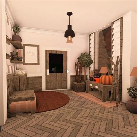 bloxburg 😌 😎 on Instagram: “adorable fall entry way from @astroamaz_rblx 🧃” | Fall living room ...