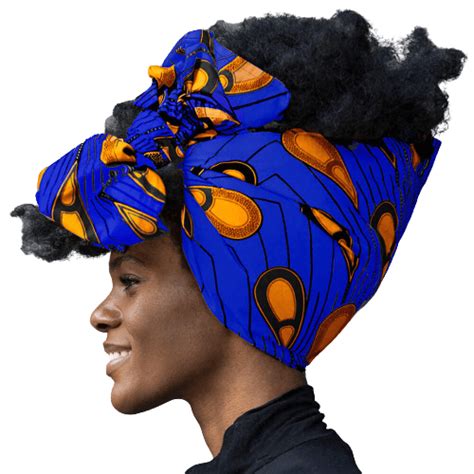 African print head wraps for women 100% cotton fabric - Ukenia