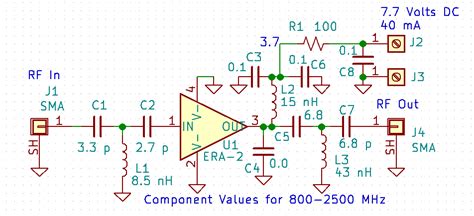 RF Amplifier using micro-X package devices