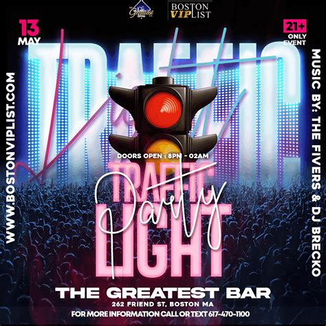 Traffic Light Party @ The Greatest Bar, The Greatest Bar, Boston, 13 ...