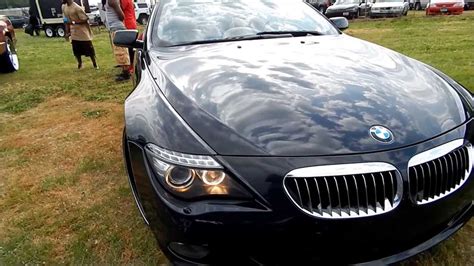 Black on Black BMW 650i Convertible on Black/Polished 20s - YouTube