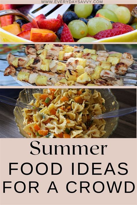 Summer Party Food Ideas for a Crowd - Everyday Savvy