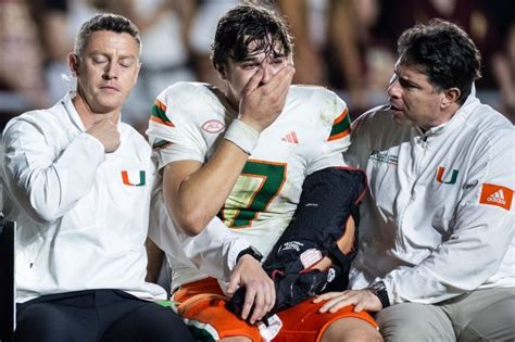 Emory Williams injury updates — Miami Hurricanes quarterback suffers ...