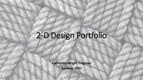 2-D Design Portfolio by cwtrugman - Issuu