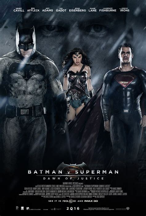 Batman v Superman: Dawn of Justice Poster v.2 | Batman v superman: dawn ...