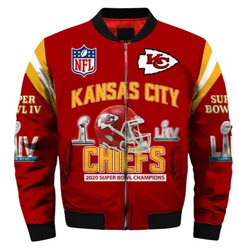 Kansas City Chiefs bomber jacket Super Bowl Champions coat gift for men ...