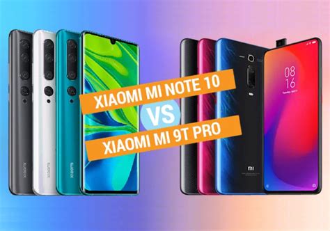 Xiaomi Mi Note 10 vs Xiaomi Mi 9T Pro Specs Comparison - GearOpen.com