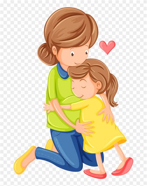 Download I9sp Fexz 150124 Familia Ilustraciones Pinterest Clip - Mother And Child Clipart - Png ...