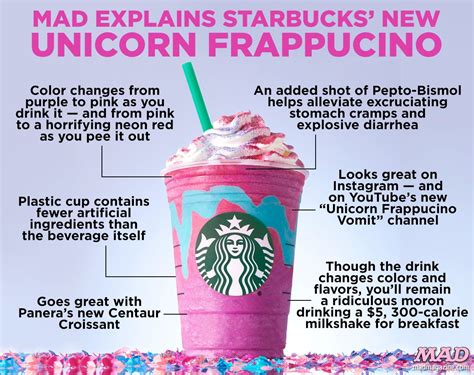 MAD Magazine, Idiotical Originals, Starbucks, Unicorn Frappucino ...