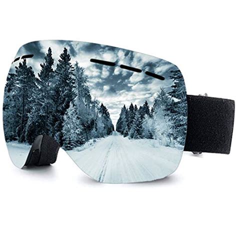 OTG Best Ski Goggles Frameless 100% UV400 Protection Snow Goggles for Men & Women teens anti-fog ...