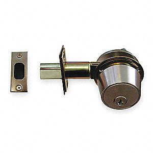 FALCON LOCK Satin Chrome Deadbolt, Single-Cylinder, Different - 4VU91|D441 626 SCKD - Grainger