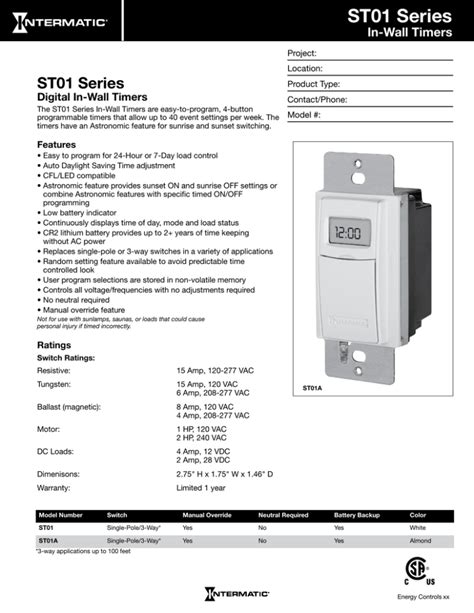 ST01 Series - Intermatic